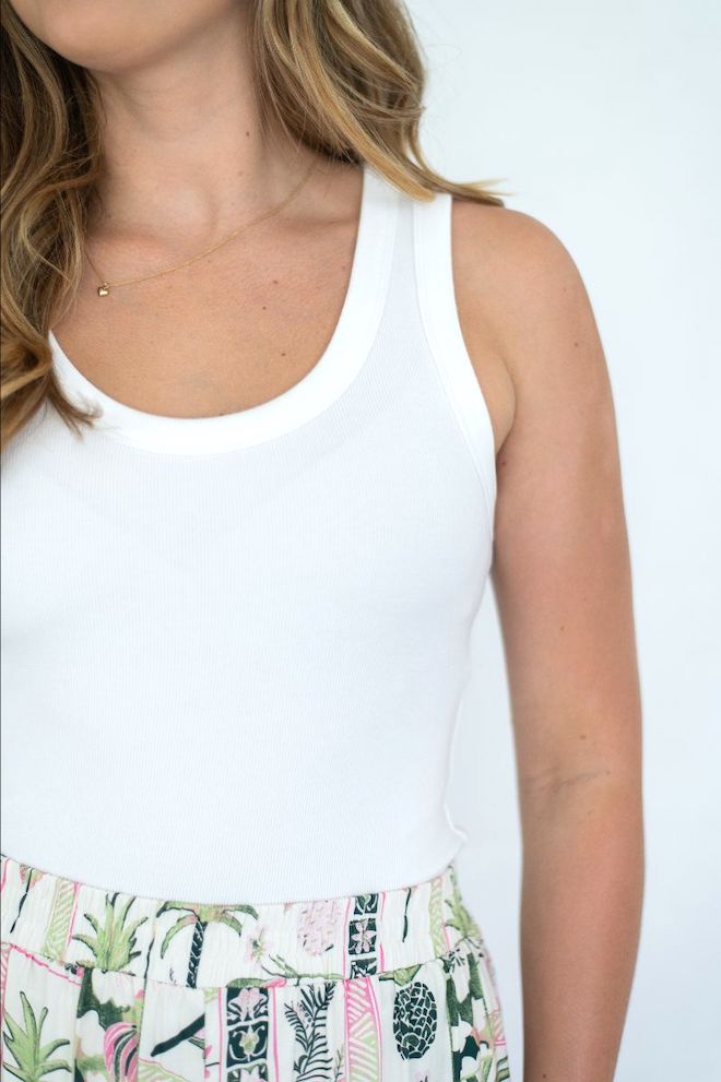 Teagan Tank - White