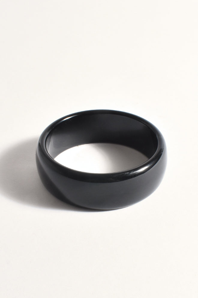 Riley Resin Bangle - Black