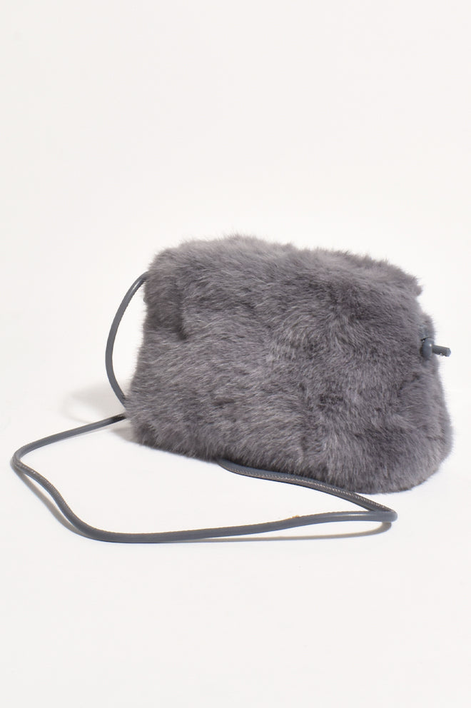 Sofia Shearling Pouch Cross Body Bag