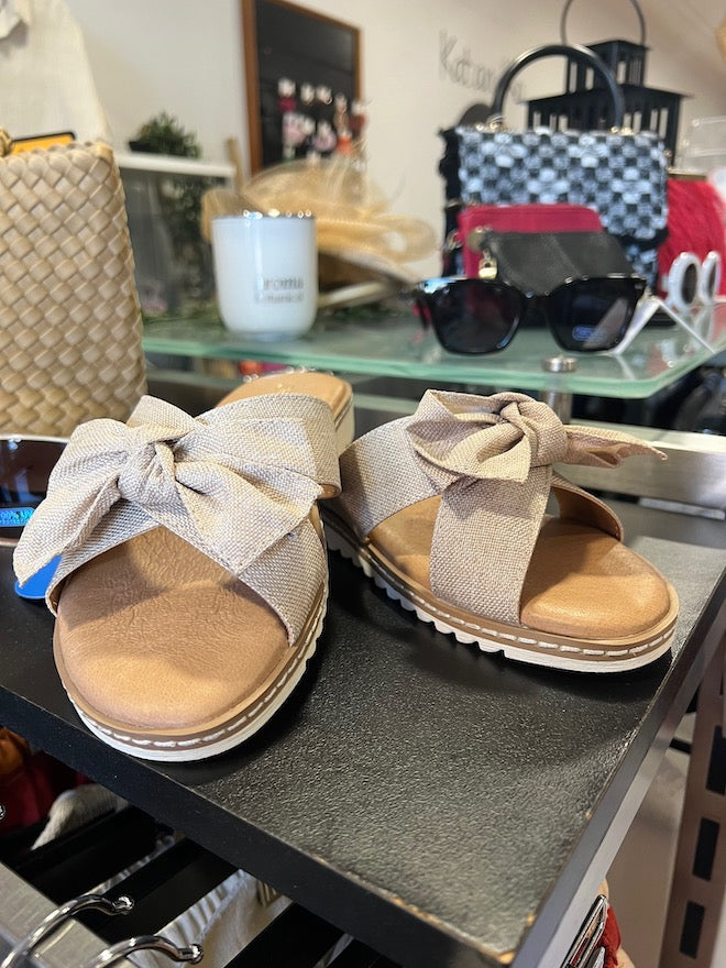 Fabric Slide - Beige Linen