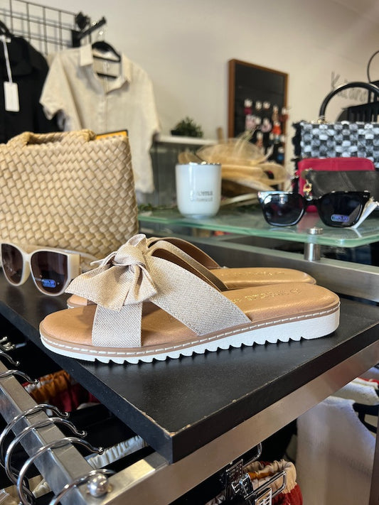 Fabric Slide - Beige Linen