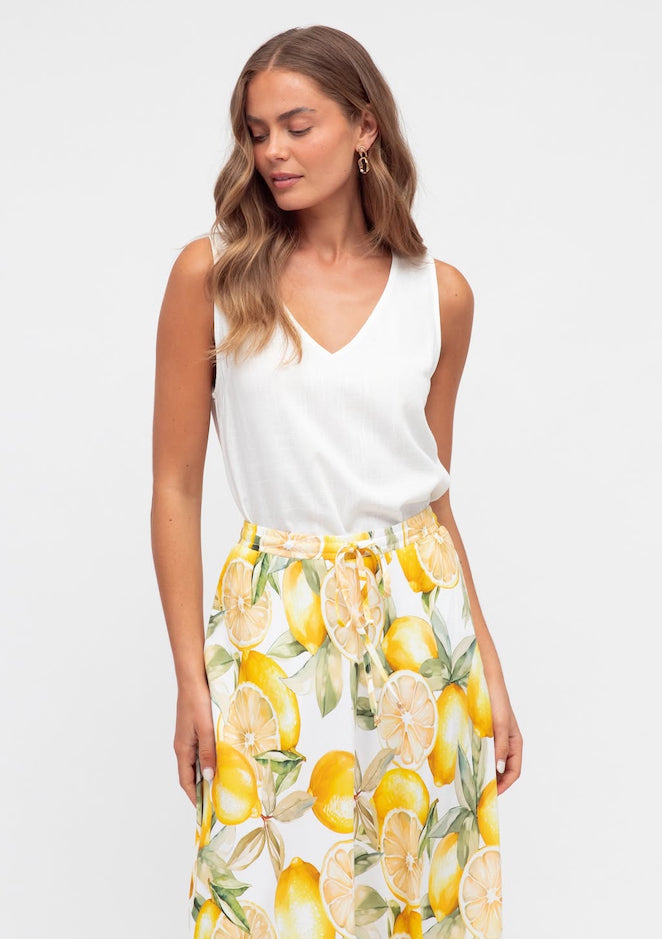 Lovely Lemon Maxi Skirt