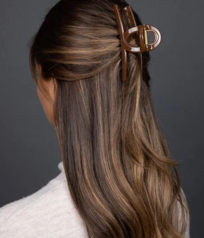Slider Hair Claw - Caramel Gloss