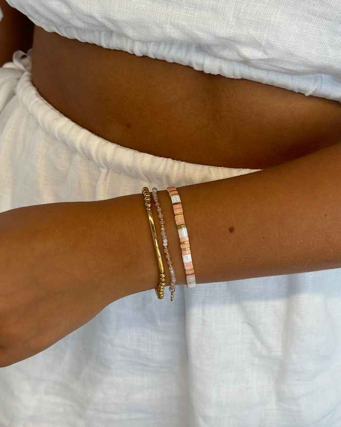 Tile Bracelet - Pink