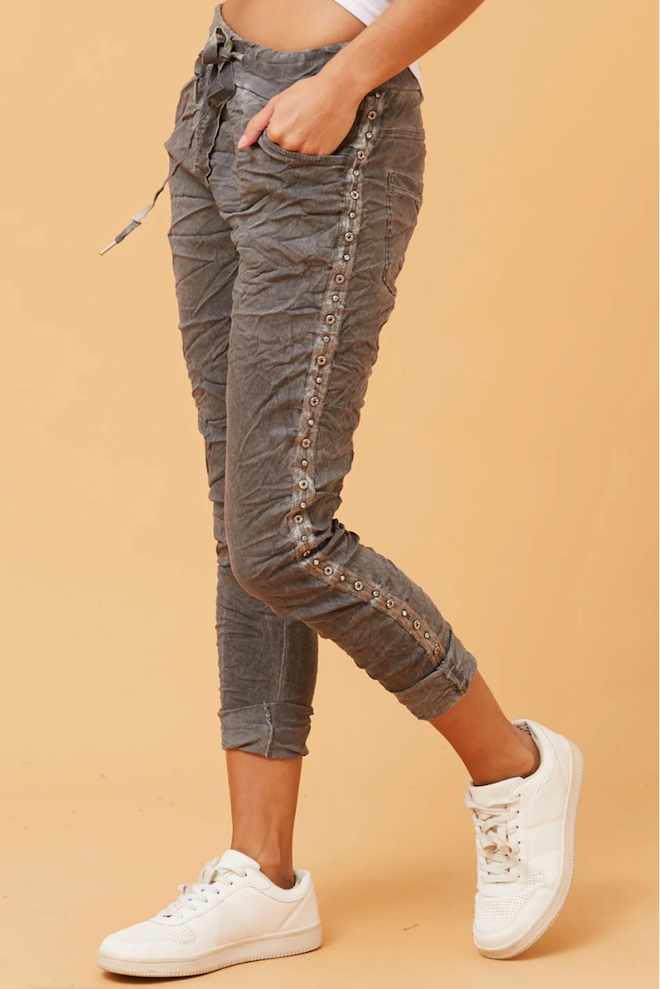 Siena Jogger Jean - Charcoal
