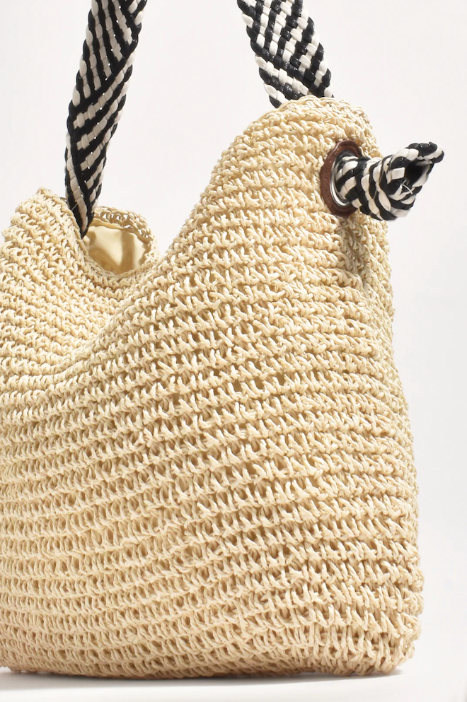 Melissa Stripe Woven Bag