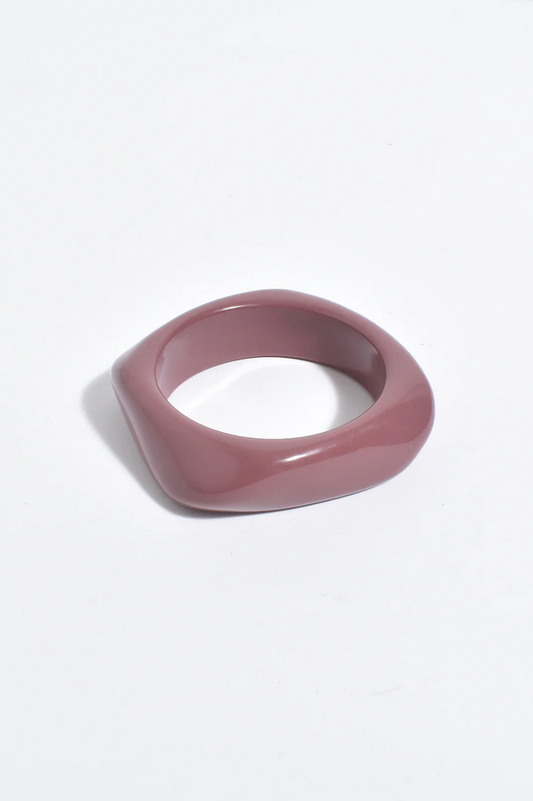 Pink ring on a white background