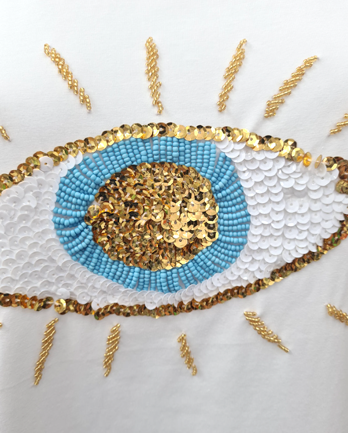 Beaded Eye Tee