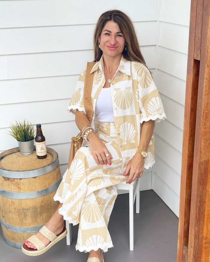 Anna Shell Top - Tan