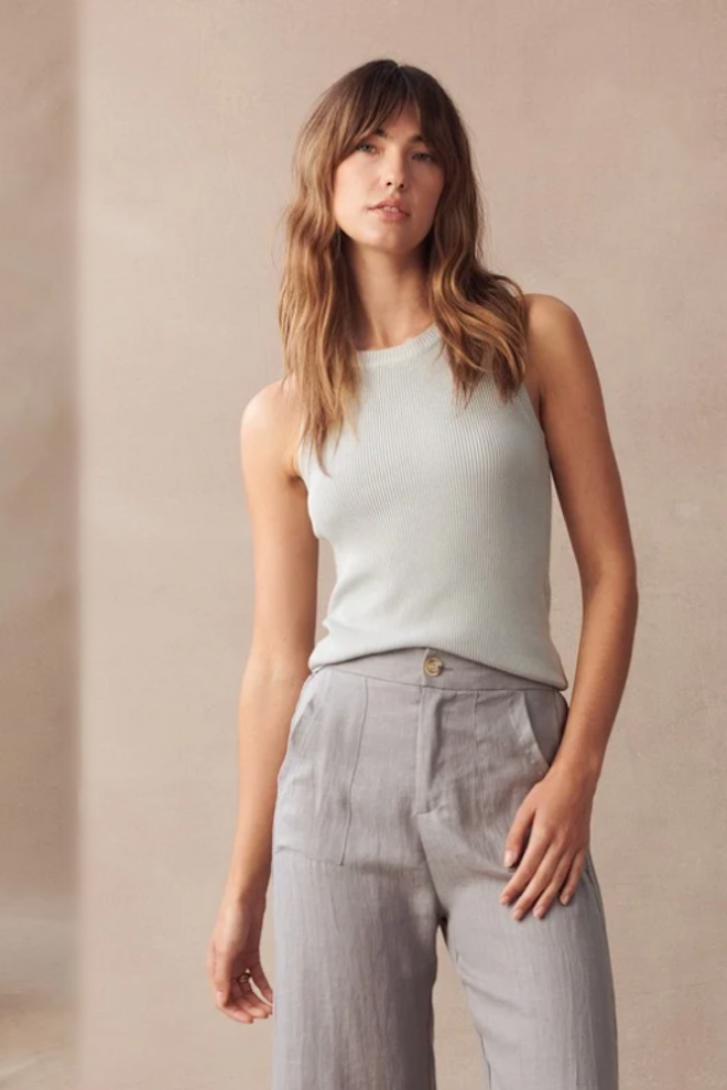 Jude Linen Pants - Grey