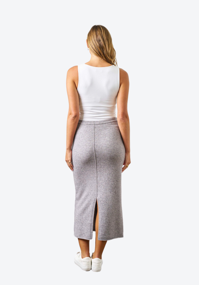 Tammy Knit Skirt - Grey