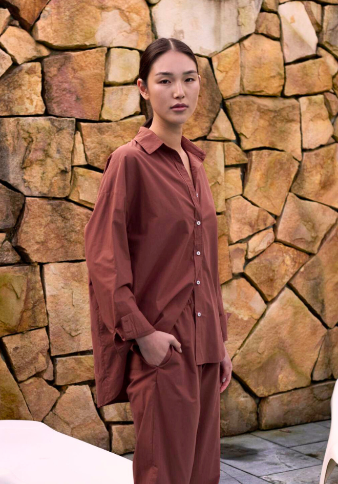 Noosa Shirt - Chestnut
