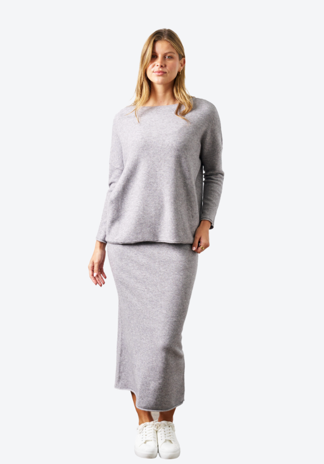 Tammy Knit Top - Grey