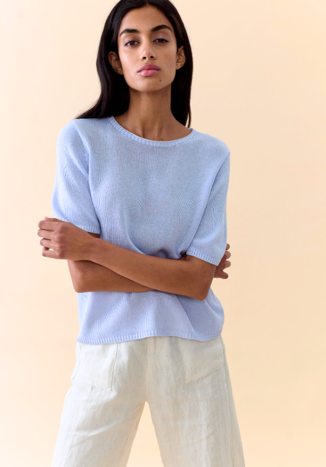 Summer Tee - Soft Blue
