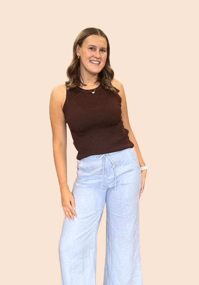 Eva Tank Top - Dark Chocolate