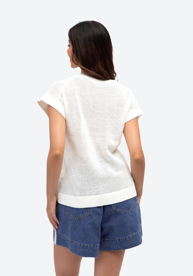 Miley Knit Top - White