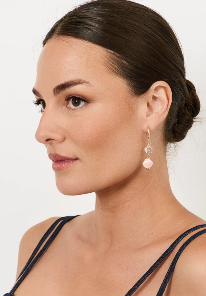 Ceramic Glass Shell Drop Hoops