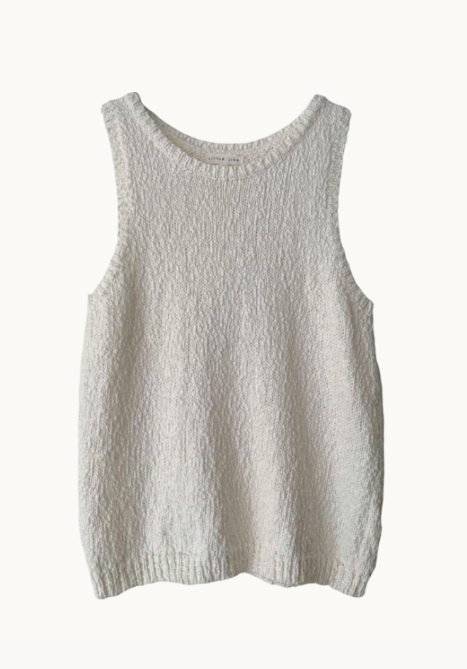 Light gray tank top on a white background