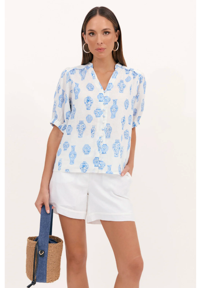 Alexa Denim Weave Mini Basket