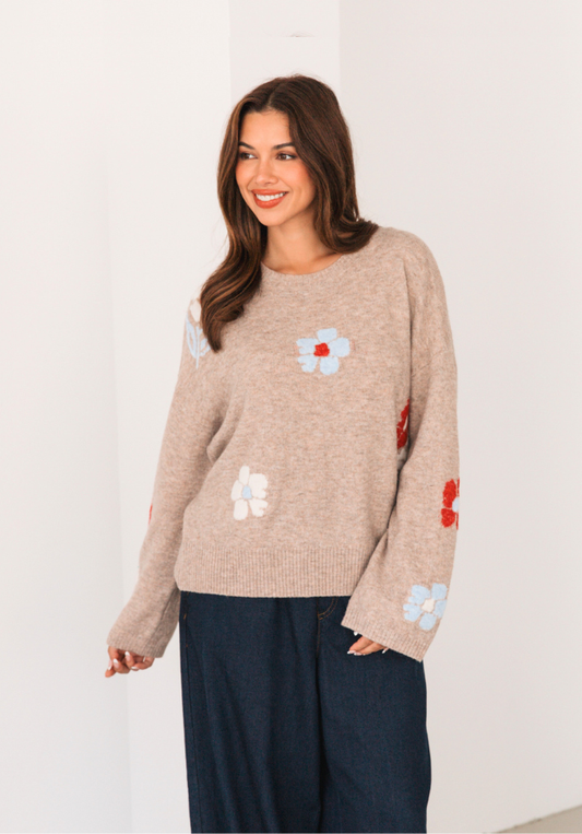 Floral Knit Jumper