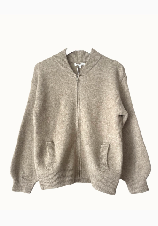 Knitted Bomber - Natural