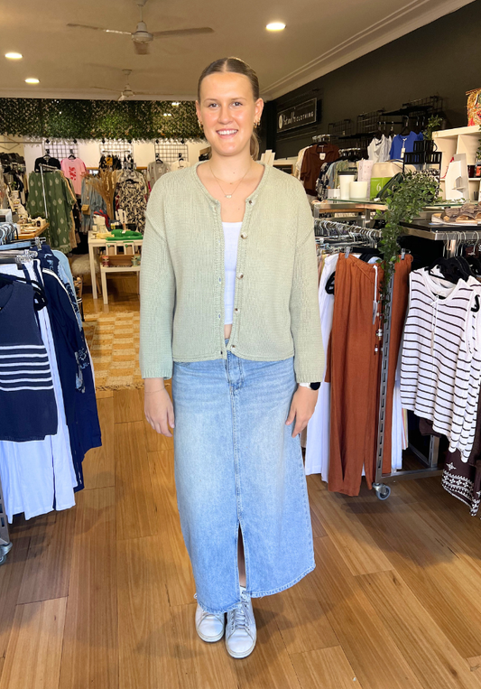 Raya Cardigan - Sage