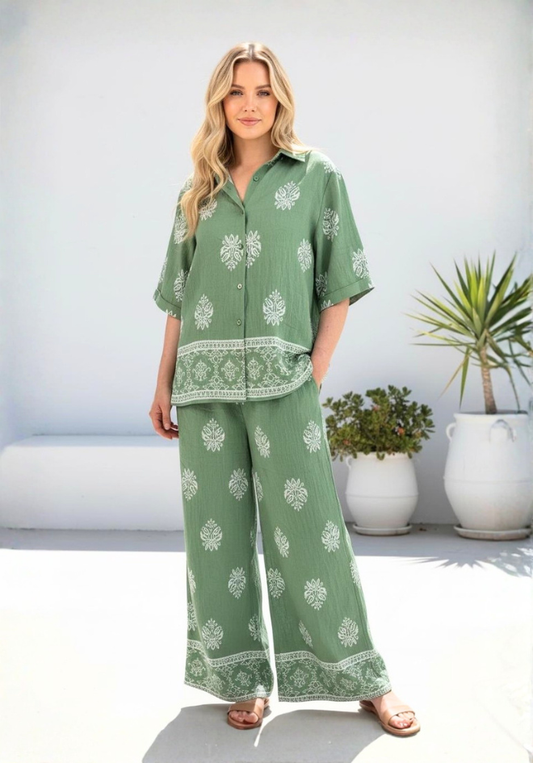 Micha Pants - Fern Green