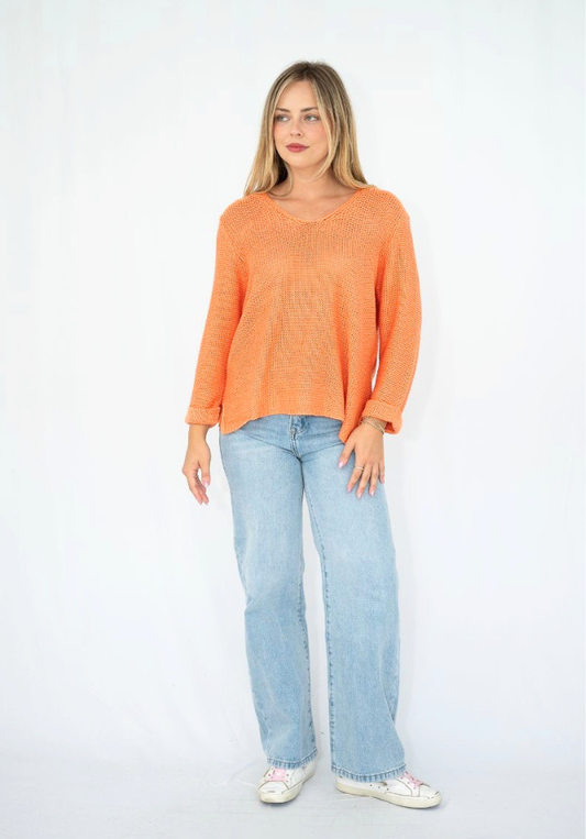 Aria Knit - Orange Sherbet
