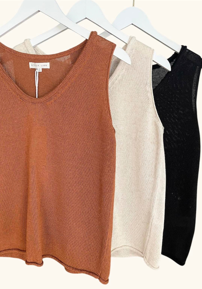 Scoop Spring Tank - Black