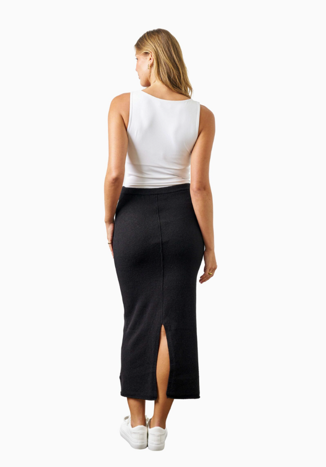 Tammy Knit Skirt - Black