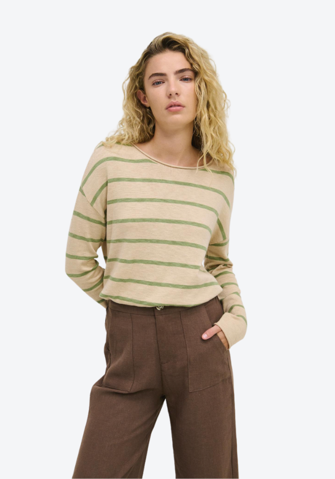Minnie Top - Autumn Blonde/Fern