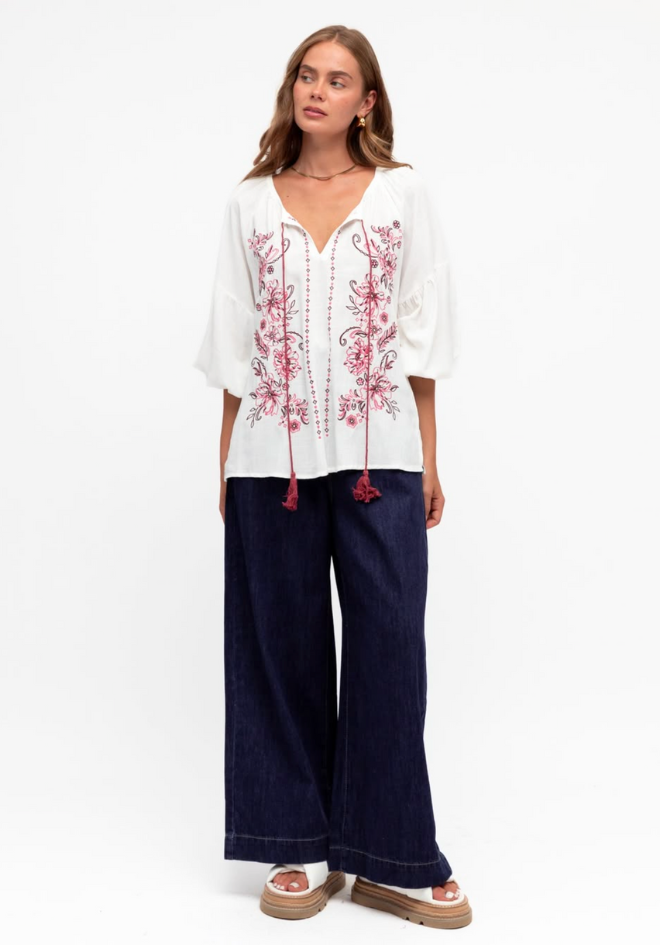 Ella Embroidered Top