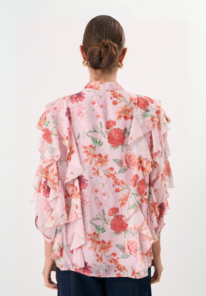 Rayna Floral Ruffled Shirt