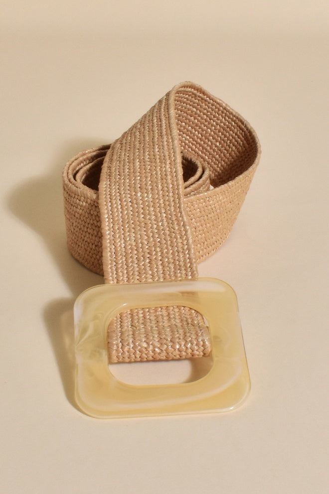 Lyla Resin Buckle Stretch Belt