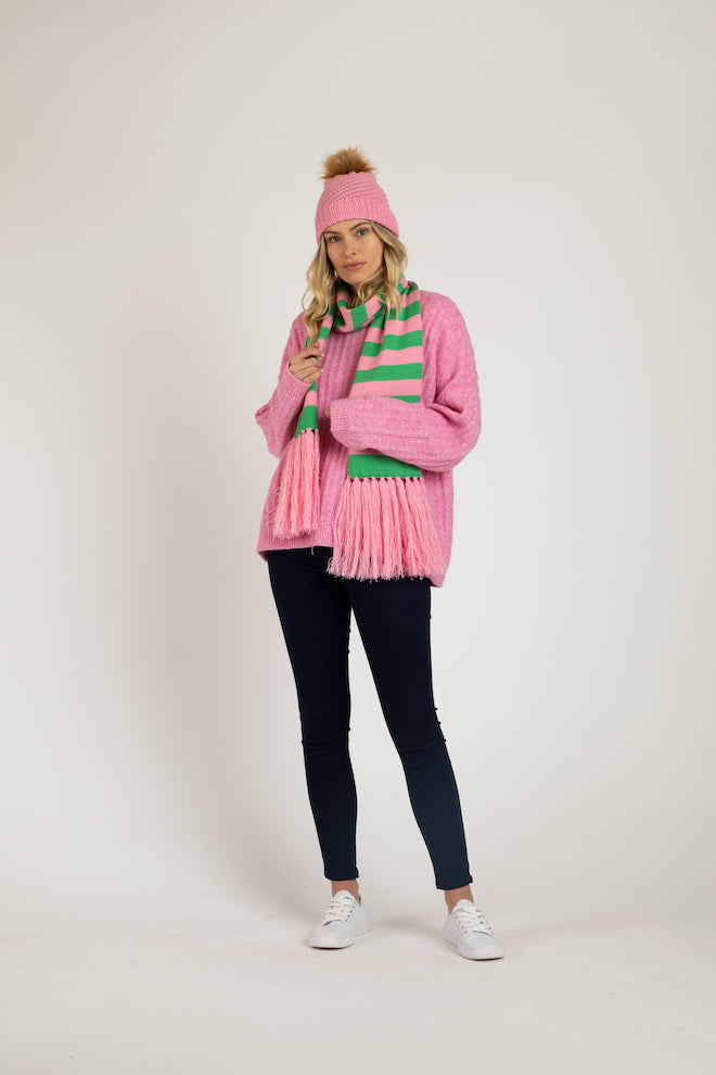 Lunar Scarf - Floss Stripe - Kat and Ko Clothing