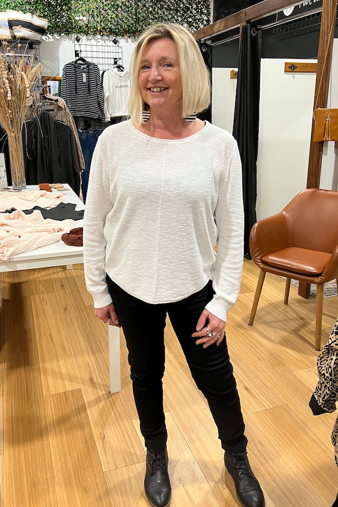 Sacha Top -- White - Kat and Ko Clothing