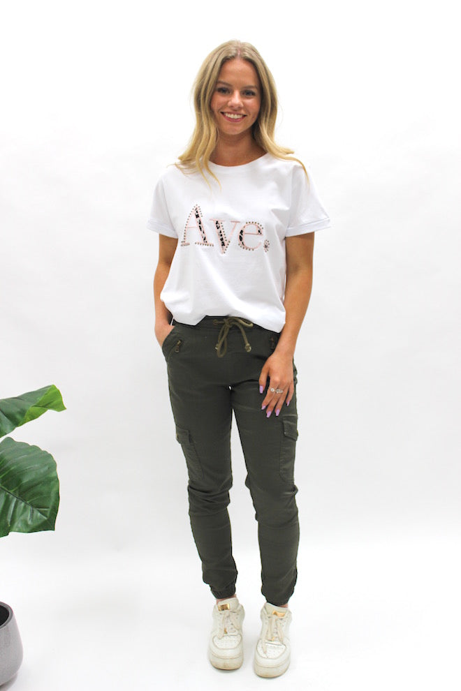 Chino Cargo Pants - Khaki - Kat and Ko Clothing