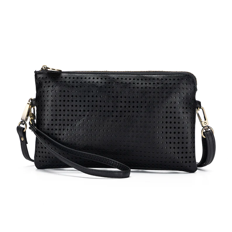 Nina Crossbody Clutch - Black
