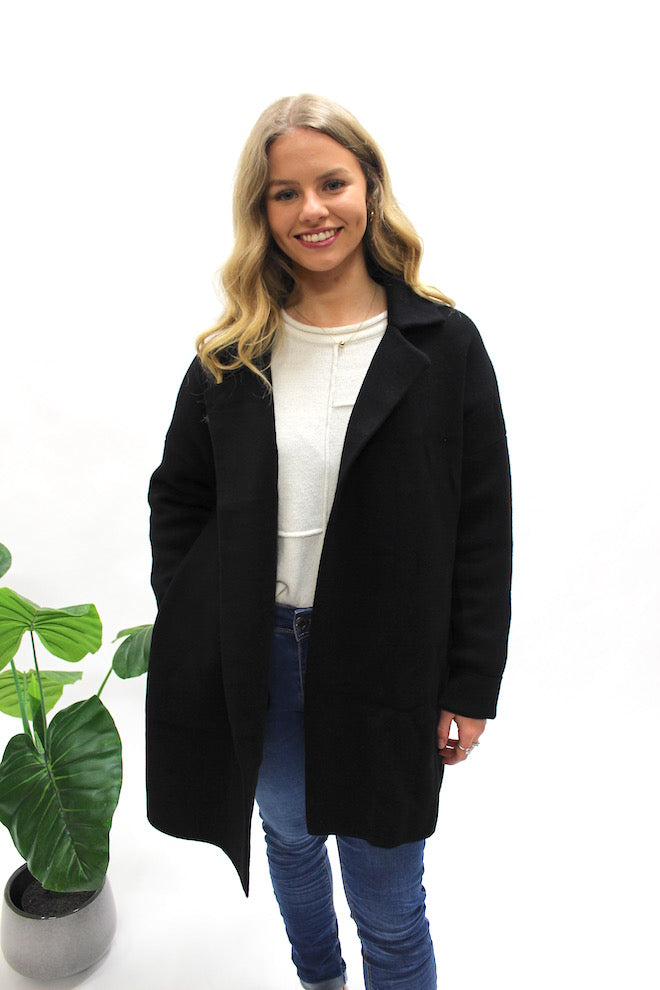 Zuzu Coatigan - Black - Kat and Ko Clothing