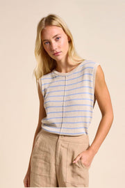 Indi Tank - Natural/Blue