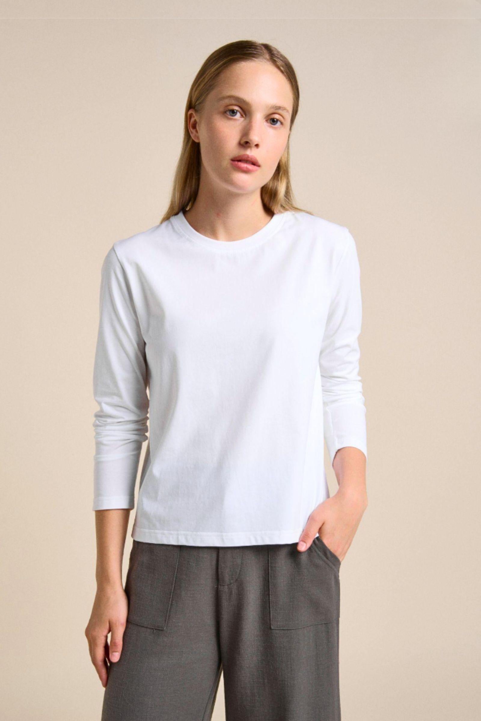 Athena L/S Basic - White