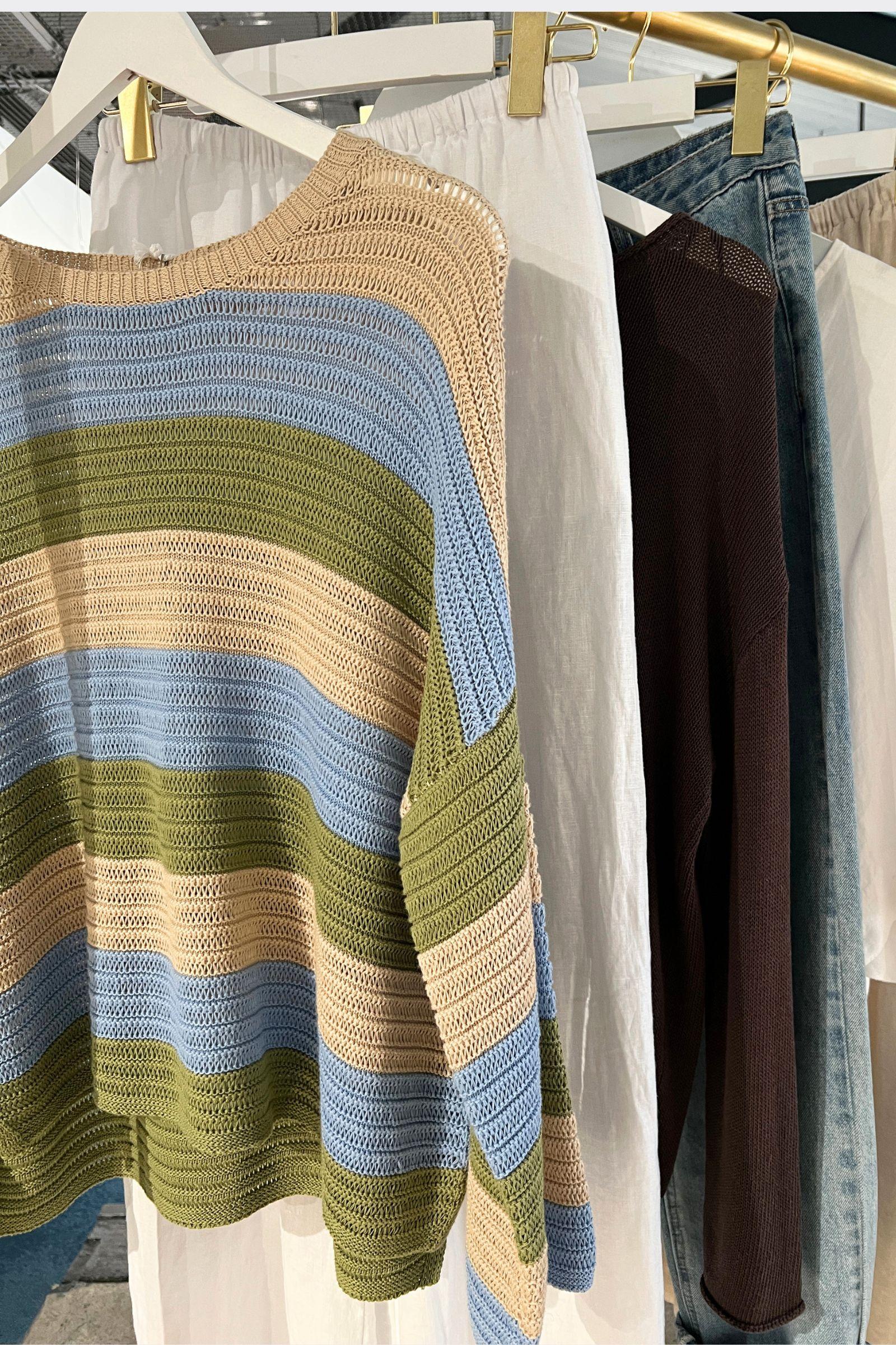 Stripe Tulum Knit - Blue/Green