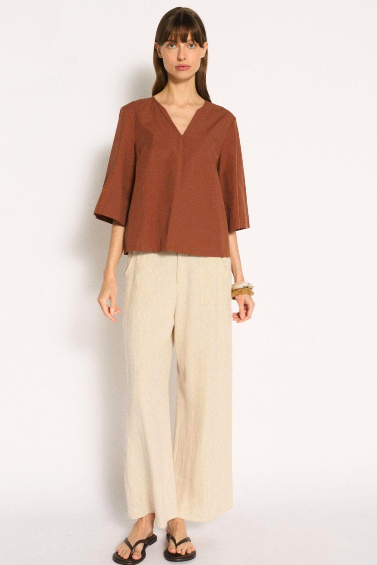 Noosa Top - Chestnut