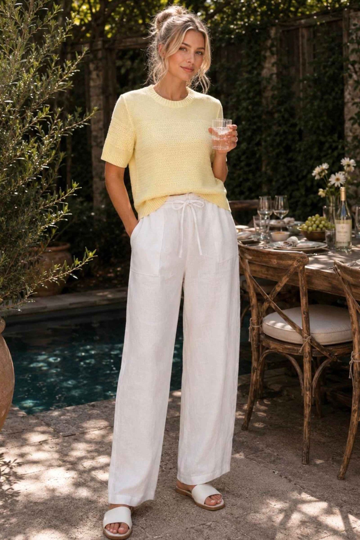 Maddie Knit Tee - Lemon