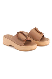 Selene Wedge - Taupe
