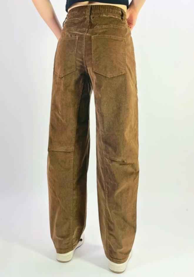 Orlando Barrel Jeans - Chocolate Corduroy