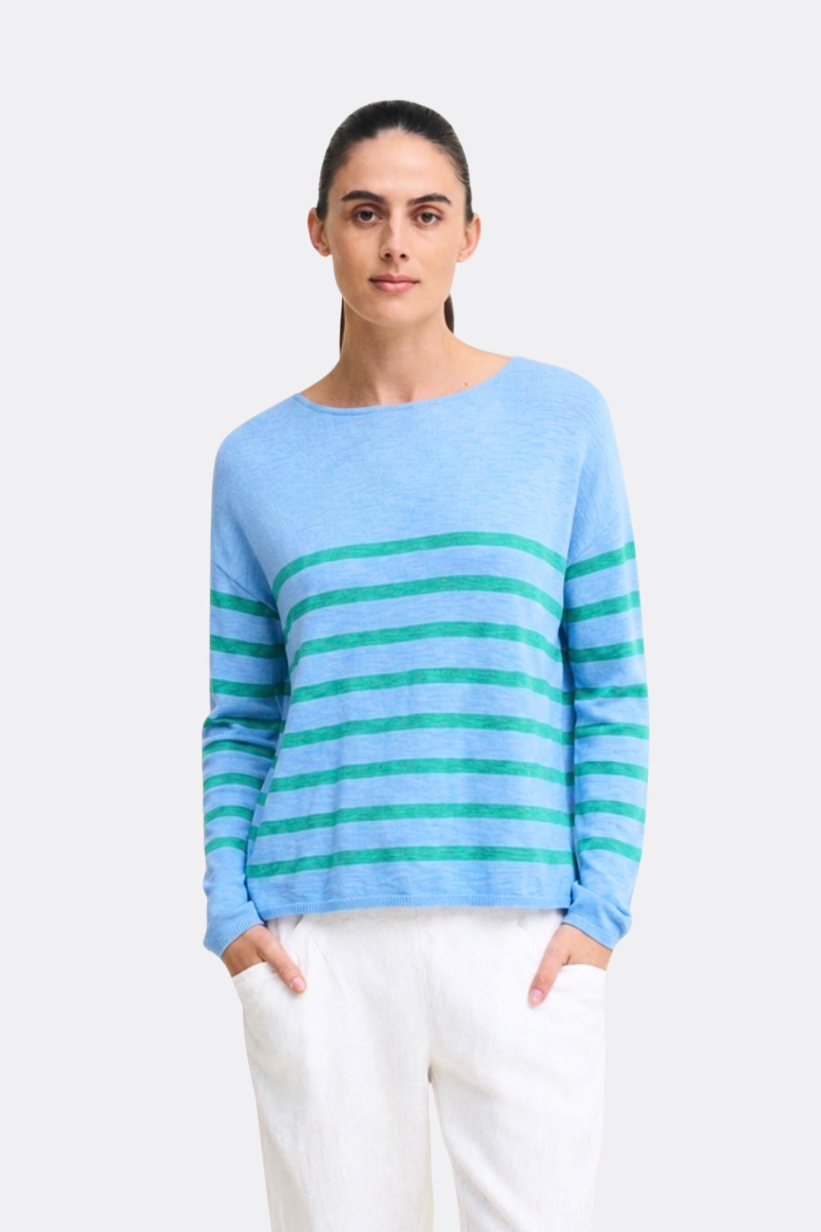 Bobbie Top - Blue/Jade
