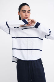 Kaia Top - White/Navy
