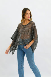 Golden Hour Sequin Top - Black