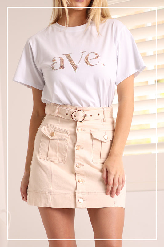 Bronze Bead Ave Tee